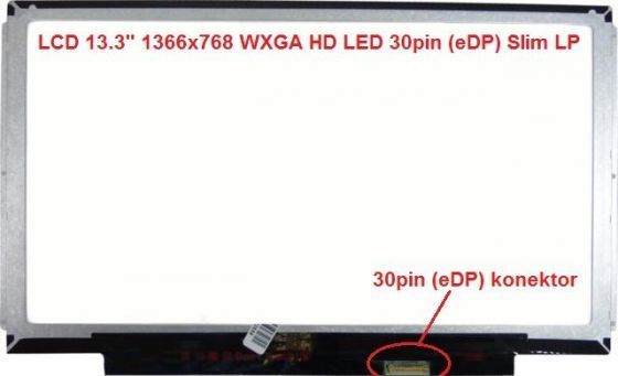 N133BGE-E31 REV.C2 LCD 13.3" 1366x768 WXGA HD LED 30pin (eDP) Slim LP display displej Chi Mei