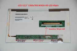 LTN125AT02-301 LCD 12.5" 1366x768 WXGA HD LED 40pin display displej | matný povrch, lesklý povrch
