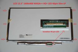 LP133WD1(SL)(A1) LCD 13.3" 1600x900 WXGA++ HD+ LED 40pin Slim LP display displej | matný povrch, lesklý povrch