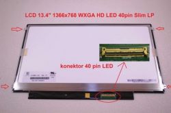 MSI MS-1352 display displej LCD 13.4" WXGA HD 1366x768 LED | matný povrch, lesklý povrch