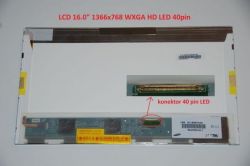 HSD160PHW1 LCD 16" 1366x768 WXGA HD LED 40pin display displej | matný povrch, lesklý povrch