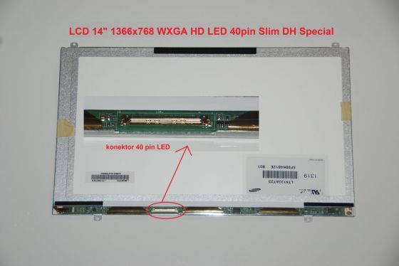 LTN140AT21-804 LCD 14" 1366x768 WXGA HD LED 40pin Slim DH Special display displej