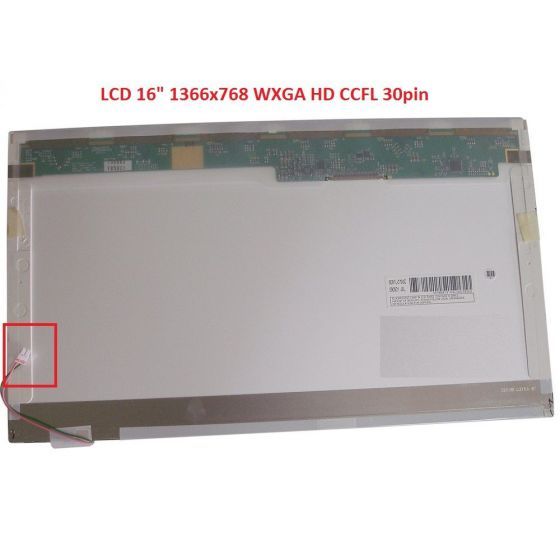 LTN160AT01-001 LCD 16" 1366x768 WXGA HD CCFL 30pin display displej
