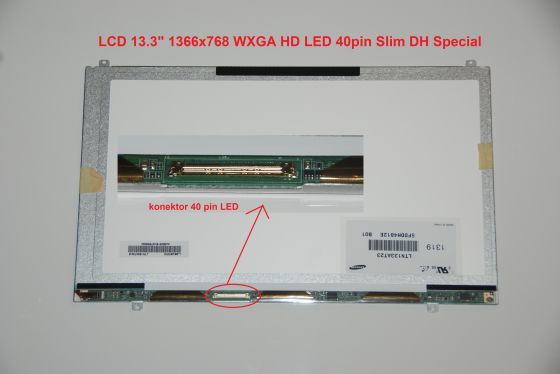 Samsung NP530U3B display displej LCD 13.3" WXGA HD 1366x768 LED